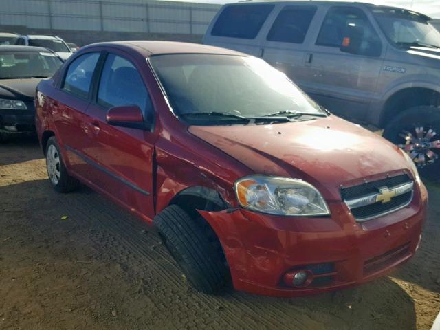 KL1TG5DE4AB107819 - 2010 CHEVROLET AVEO LT RED photo 1