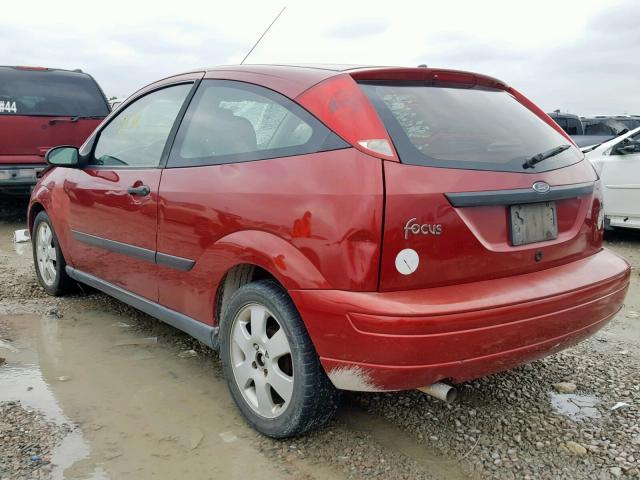 3FAFP31321R214074 - 2001 FORD FOCUS ZX3 RED photo 3