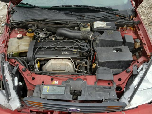 3FAFP31321R214074 - 2001 FORD FOCUS ZX3 RED photo 7
