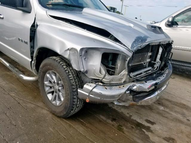 1D7HA18N98S603668 - 2008 DODGE RAM 1500 S SILVER photo 9