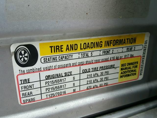 1G1ZB5EBXAF231634 - 2010 CHEVROLET MALIBU LS Күміс фото 10