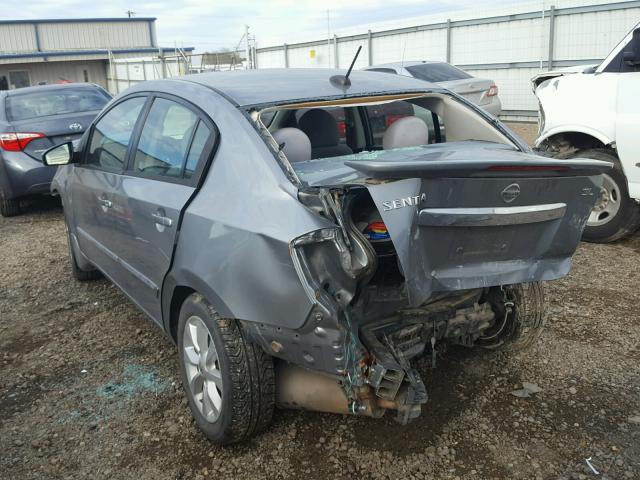 3N1AB6APXBL663159 - 2011 NISSAN SENTRA 2.0 CHARCOAL photo 3