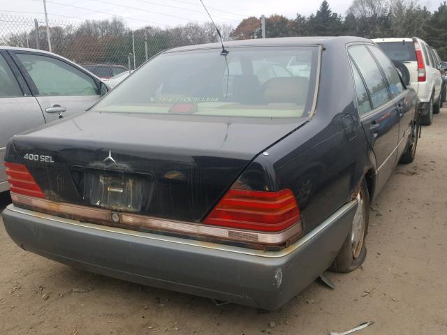 WDBGA43E4PA125600 - 1993 MERCEDES-BENZ 400 SEL BLACK photo 4