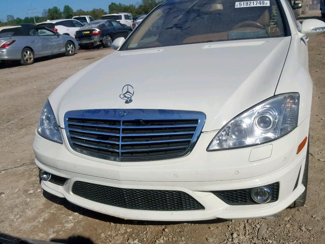 WDDNG77X68A145228 - 2008 MERCEDES-BENZ S 63 AMG WHITE photo 7