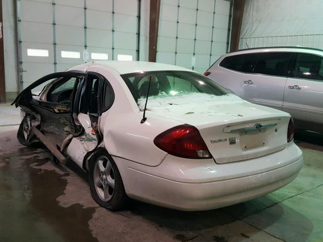 1FAFP55U0YA247013 - 2000 FORD TAURUS SES WHITE photo 3