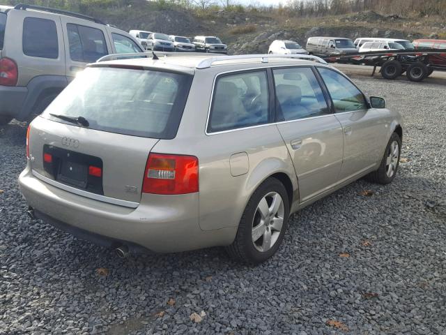 WAUVT64B02N099529 - 2002 AUDI A6 3.0 AVA BEIGE photo 4