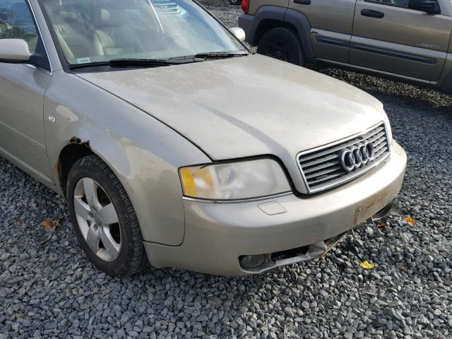 WAUVT64B02N099529 - 2002 AUDI A6 3.0 AVA BEIGE photo 9