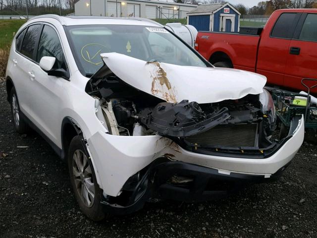 5J6RM4H71DL014184 - 2013 HONDA CR-V EXL WHITE photo 1