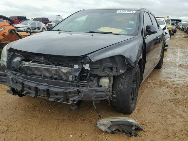 1G1ZC5EB1AF122167 - 2010 CHEVROLET MALIBU 1LT BLACK photo 2