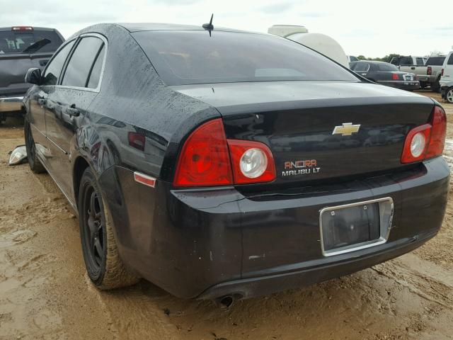 1G1ZC5EB1AF122167 - 2010 CHEVROLET MALIBU 1LT BLACK photo 3