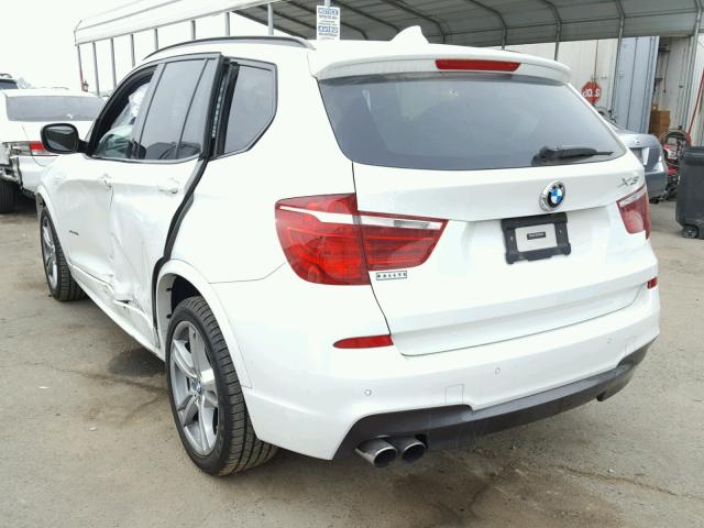 5UXWX7C56BL734423 - 2011 BMW X3 XDRIVE3 WHITE photo 3