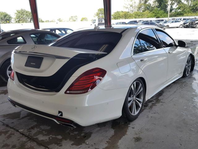 WDDUG8CB2GA232537 - 2016 MERCEDES-BENZ S 550 WHITE photo 4