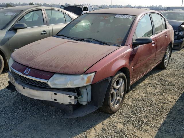 1G8AL52F64Z218305 - 2004 SATURN ION LEVEL RED photo 2