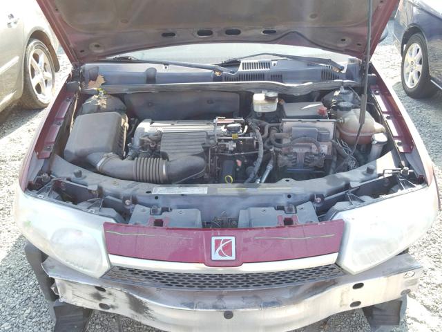 1G8AL52F64Z218305 - 2004 SATURN ION LEVEL RED photo 7