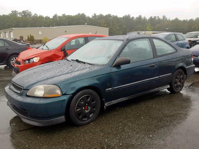 1HGEJ6223VL126817 - 1997 HONDA CIVIC DX GREEN photo 2