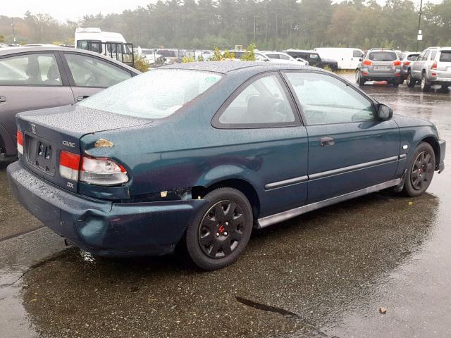 1HGEJ6223VL126817 - 1997 HONDA CIVIC DX GREEN photo 4