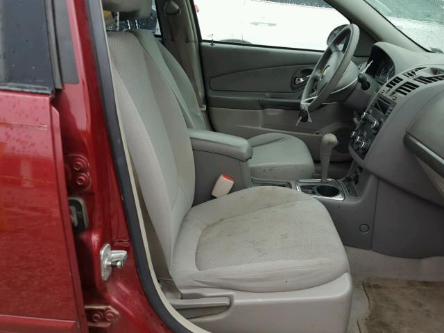 1G1ZS58F37F199004 - 2007 CHEVROLET MALIBU LS წითელი ფოტო 5