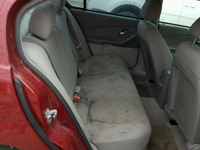 1G1ZS58F37F199004 - 2007 CHEVROLET MALIBU LS წითელი ფოტო 6