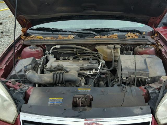 1G1ZS58F37F199004 - 2007 CHEVROLET MALIBU LS წითელი ფოტო 7