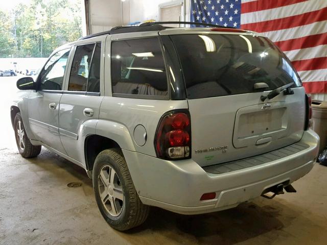 1GNDT13S282158925 - 2008 CHEVROLET TRAILBLAZE SILVER photo 3