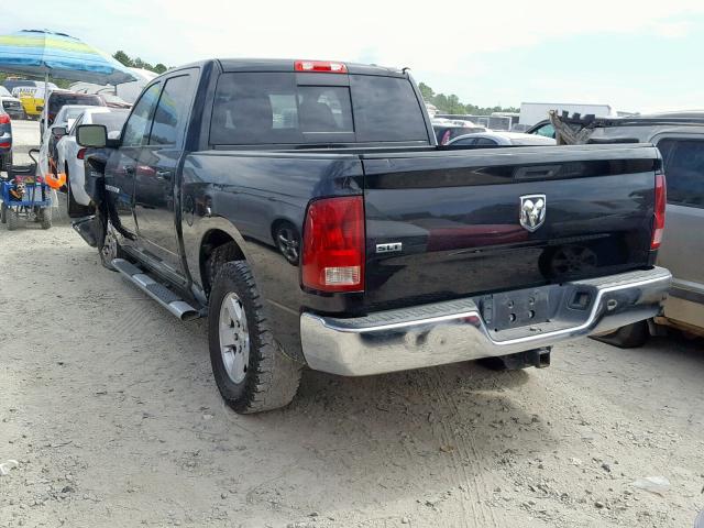 1D7RB1CT1BS564959 - 2011 DODGE RAM 1500 BLACK photo 3