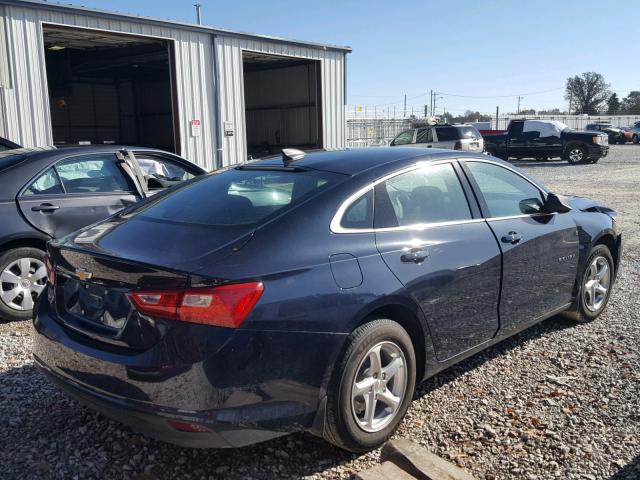 1G1ZB5ST1HF251911 - 2017 CHEVROLET MALIBU LS 蓝色 照片 4