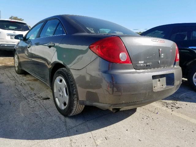 1G2ZF58B374219101 - 2007 PONTIAC G6 VALUE L GRAY photo 3