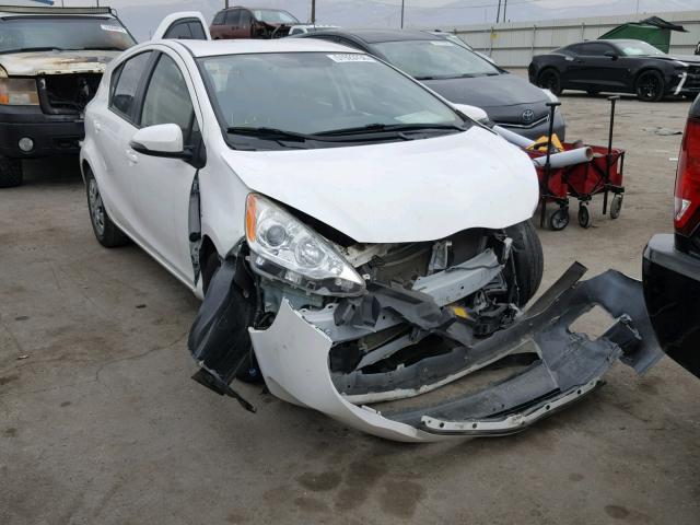 JTDKDTB39D1058274 - 2013 TOYOTA PRIUS C WHITE photo 1