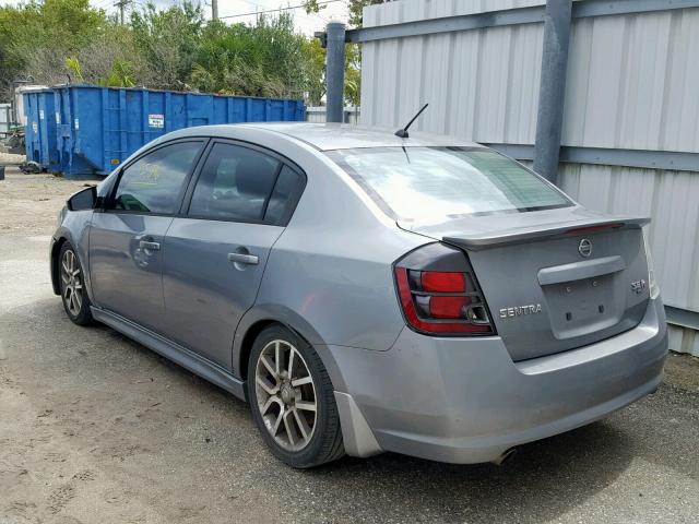 3N1CB61E67L680149 - 2007 NISSAN SENTRA SE- GRAY photo 3