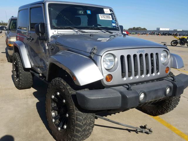 1C4GJWBG6DL543821 - 2013 JEEP WRANGLER S SILVER photo 1