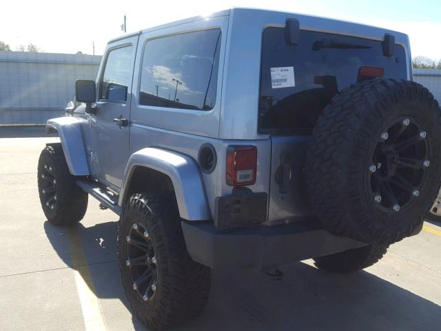 1C4GJWBG6DL543821 - 2013 JEEP WRANGLER S SILVER photo 3