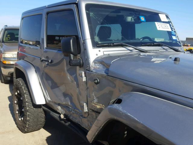 1C4GJWBG6DL543821 - 2013 JEEP WRANGLER S SILVER photo 9