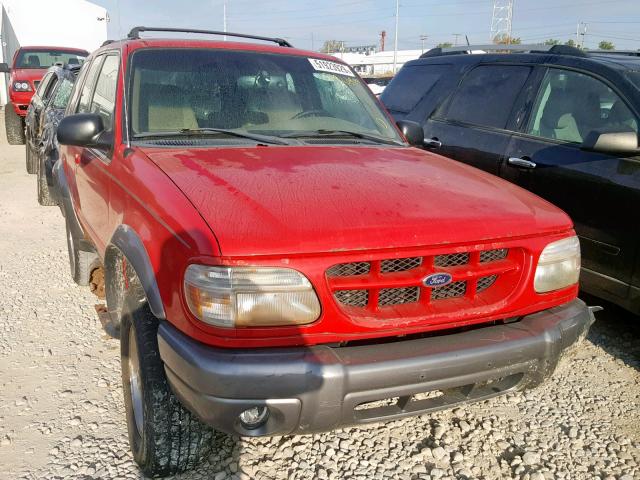 1FMYU24E8XUC45491 - 1999 FORD EXPLORER RED photo 1