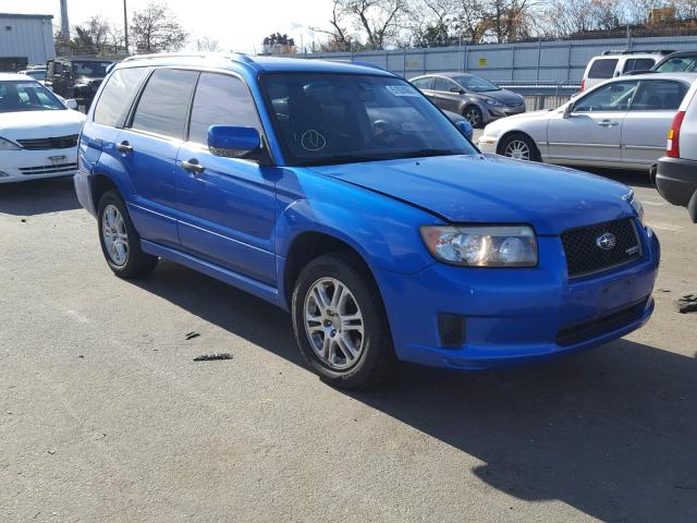 JF1SG66608H728374 - 2008 SUBARU FORESTER S BLUE photo 1