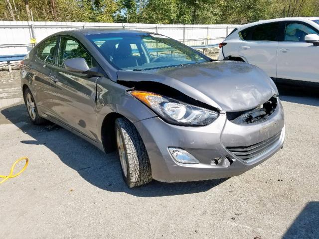 5NPDH4AE1CH062820 - 2012 HYUNDAI ELANTRA GRAY photo 1