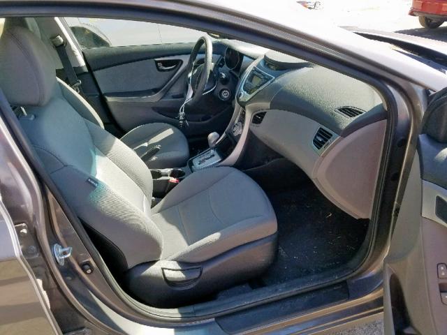 5NPDH4AE1CH062820 - 2012 HYUNDAI ELANTRA GRAY photo 5