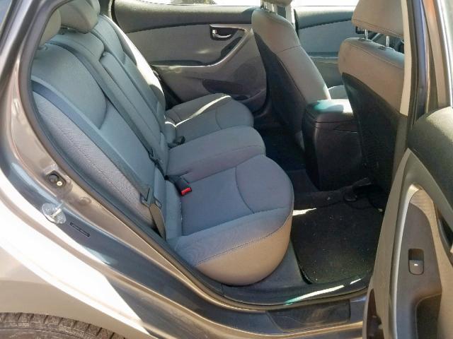 5NPDH4AE1CH062820 - 2012 HYUNDAI ELANTRA GRAY photo 6