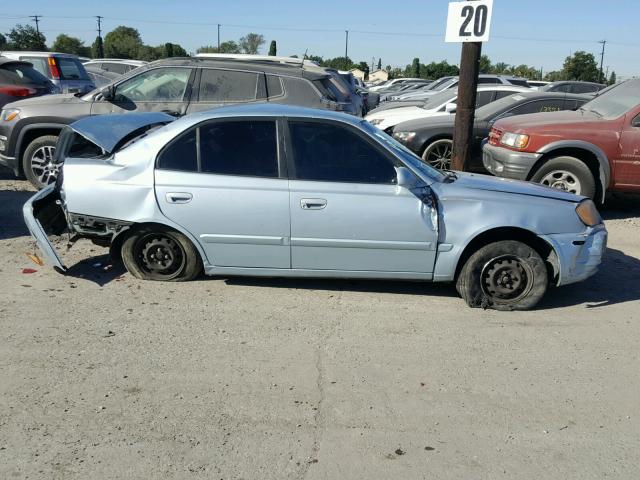 KMHCG45C94U556224 - 2004 HYUNDAI ACCENT GL BLUE photo 10