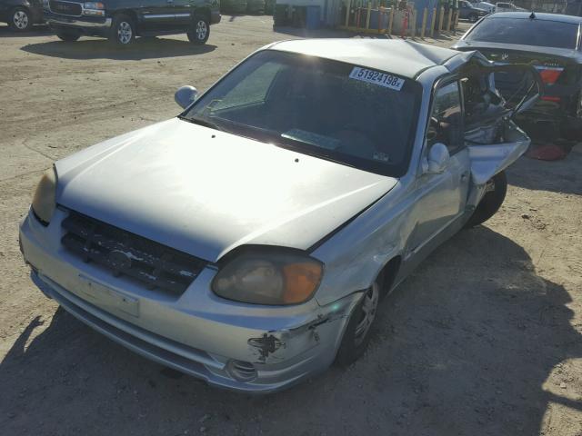 KMHCG45C94U556224 - 2004 HYUNDAI ACCENT GL BLUE photo 2