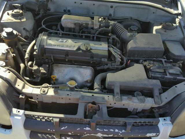 KMHCG45C94U556224 - 2004 HYUNDAI ACCENT GL BLUE photo 7