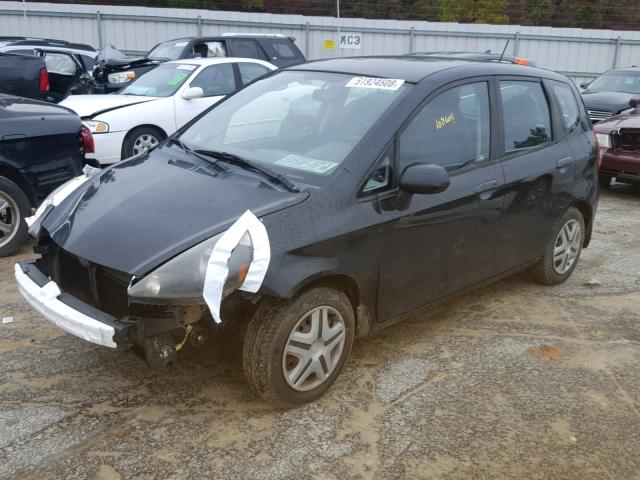 JHMGD37417S065692 - 2007 HONDA FIT BLACK photo 2