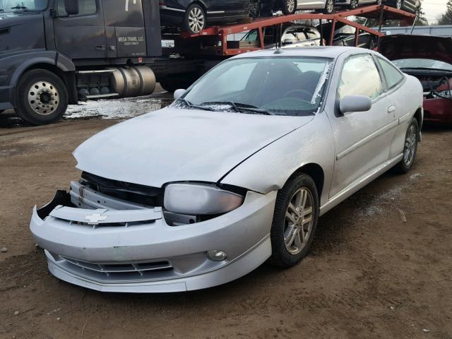 1G1JH12F137240585 - 2003 CHEVROLET CAVALIER L SILVER photo 2