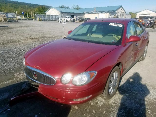 2G4WC532651292627 - 2005 BUICK LACROSSE C RED photo 2