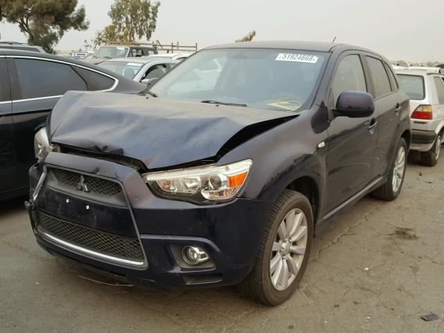 JA4AR4AU3BZ003339 - 2011 MITSUBISHI OUTLANDER BLUE photo 2