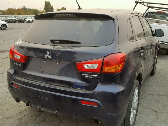 JA4AR4AU3BZ003339 - 2011 MITSUBISHI OUTLANDER BLUE photo 4