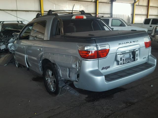 4S4BT63C965104471 - 2006 SUBARU BAJA TURBO SILVER photo 3