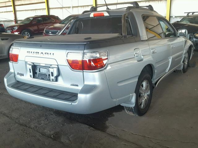 4S4BT63C965104471 - 2006 SUBARU BAJA TURBO SILVER photo 4