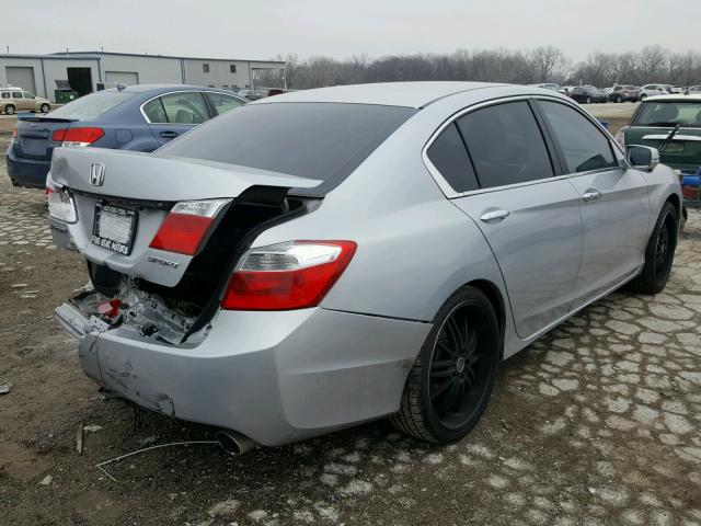 1HGCR2F78DA195138 - 2013 HONDA ACCORD EX GRAY photo 4