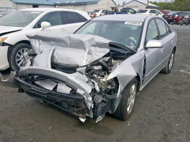 5NPET46C37H282959 - 2007 HYUNDAI SONATA GLS SILVER photo 2