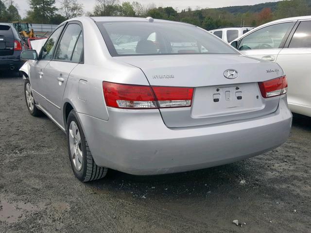 5NPET46C37H282959 - 2007 HYUNDAI SONATA GLS SILVER photo 3